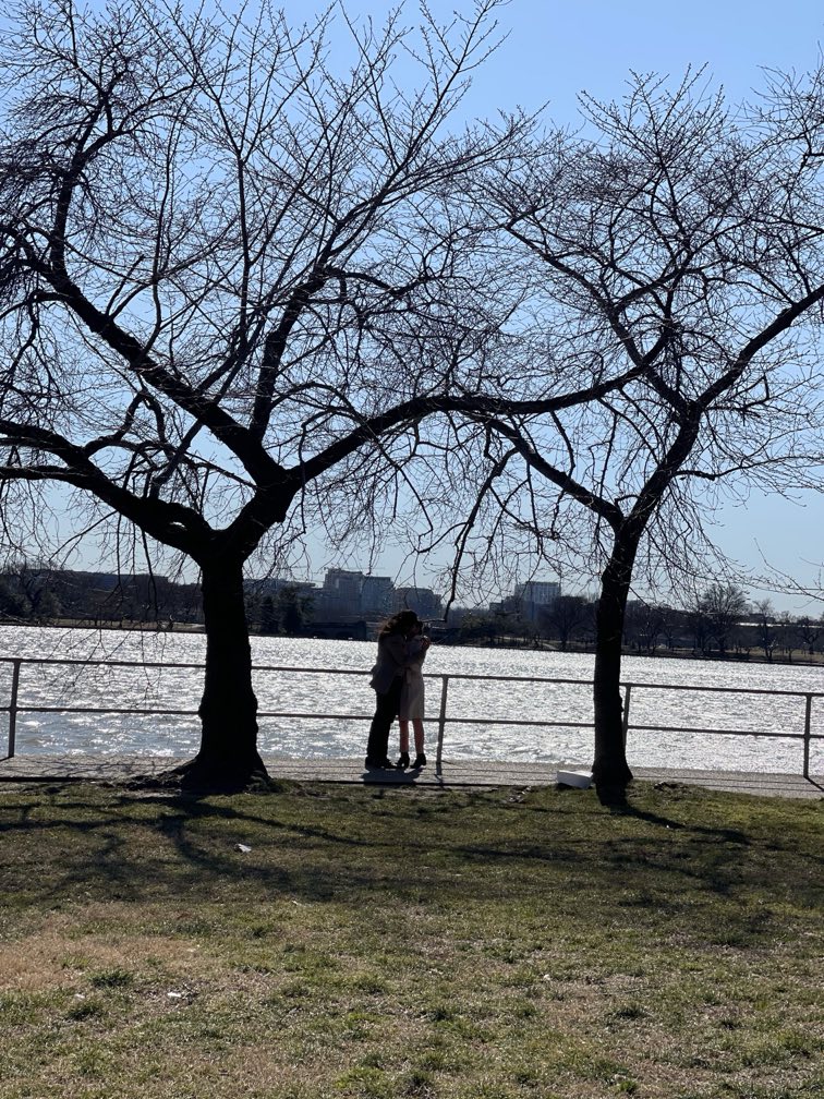 Bridget and Omid, engaged
